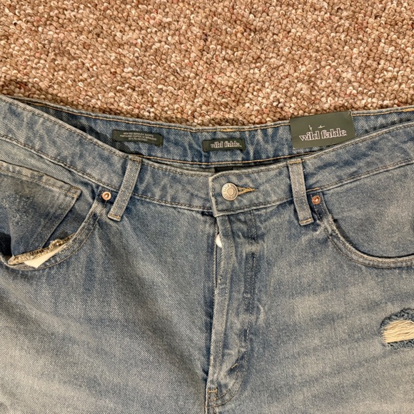 Wild Fable NWT Women 14 Short Bermuda High Rise Distressed - Picture 4 of 6